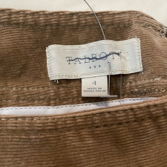 Talbots women tan soft corduroy front pockets mini skirt. Size 4 - Picture 4 of 10